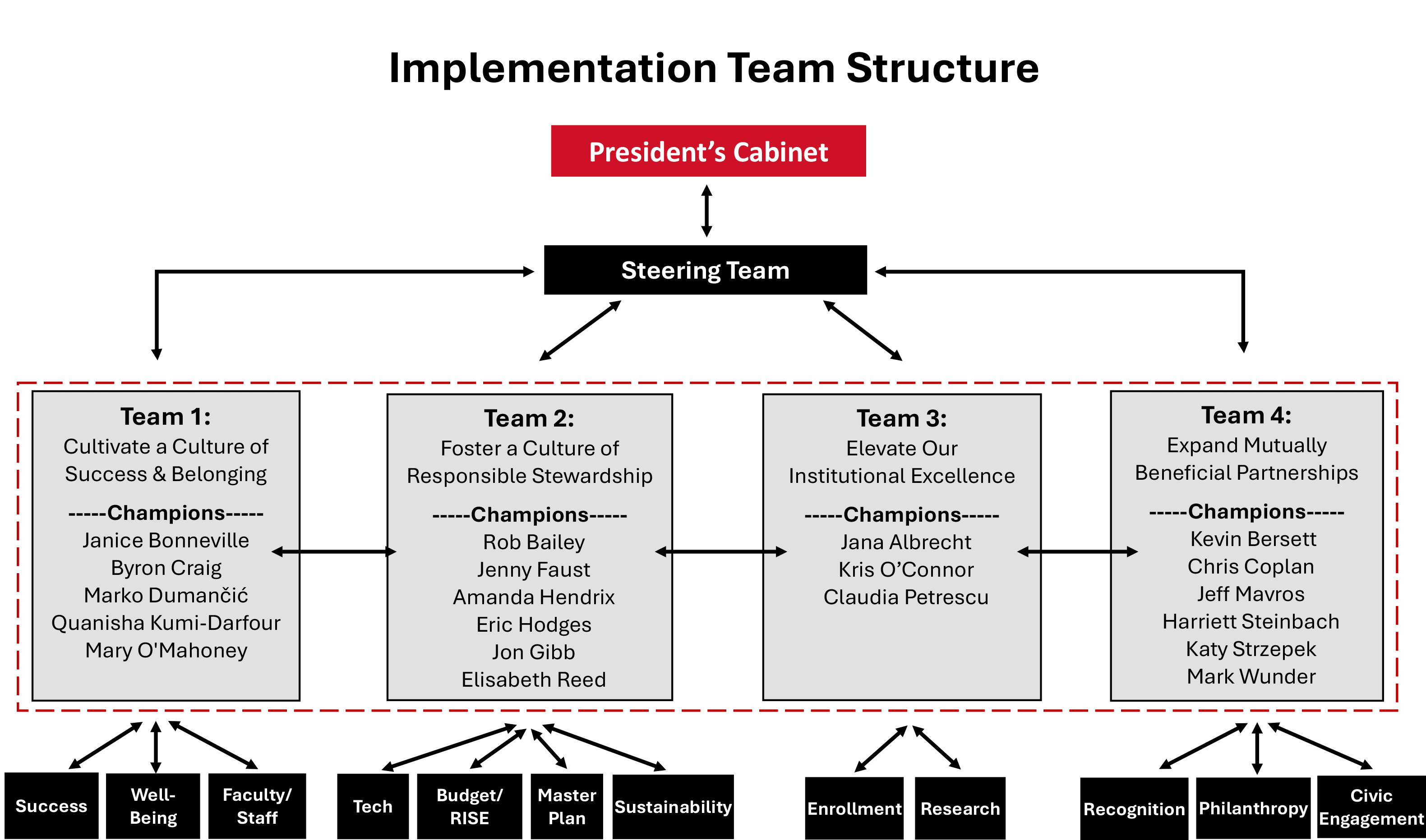 Implementation Team Structure